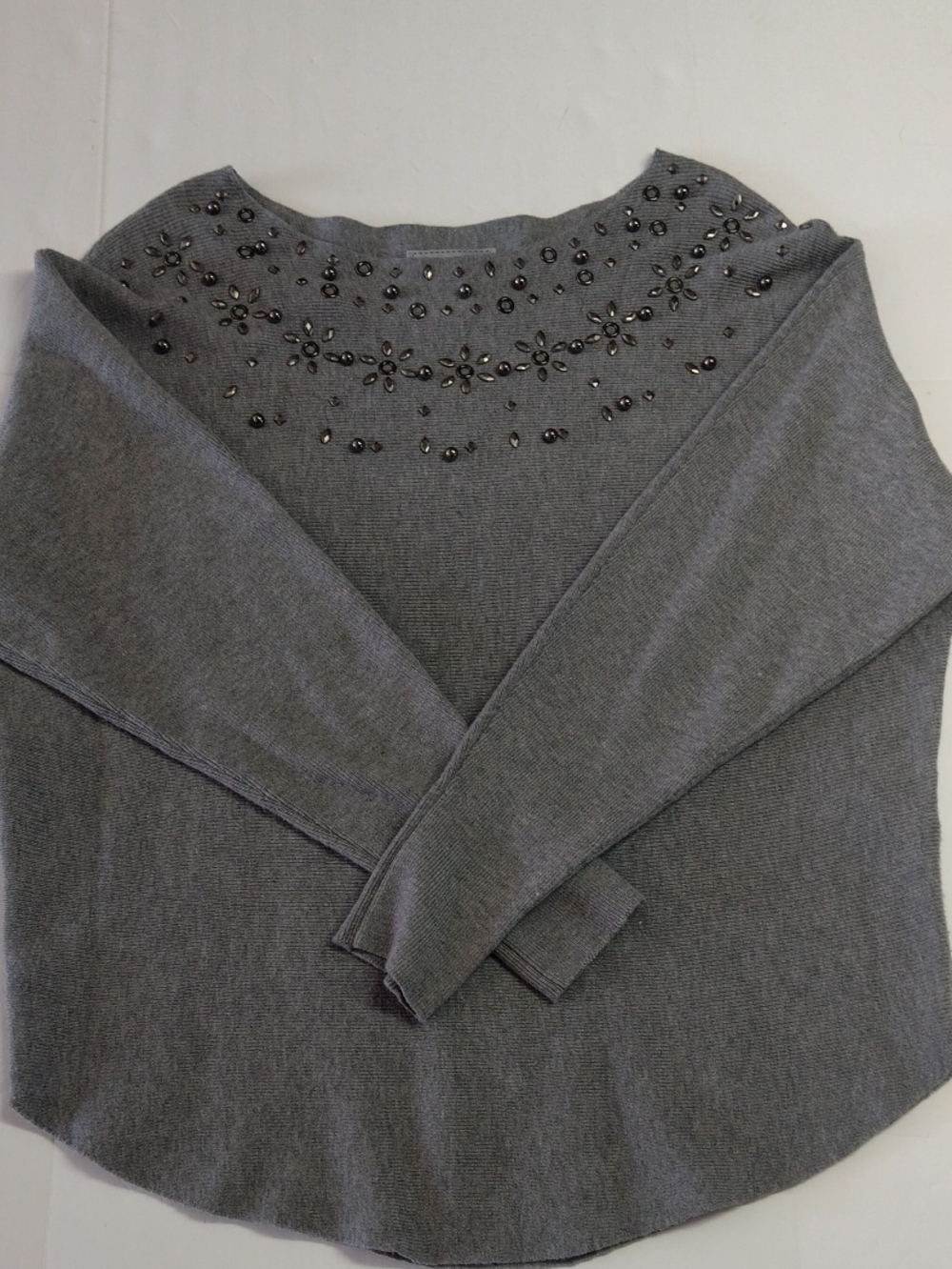 Embellished Gray Women’s Sweater